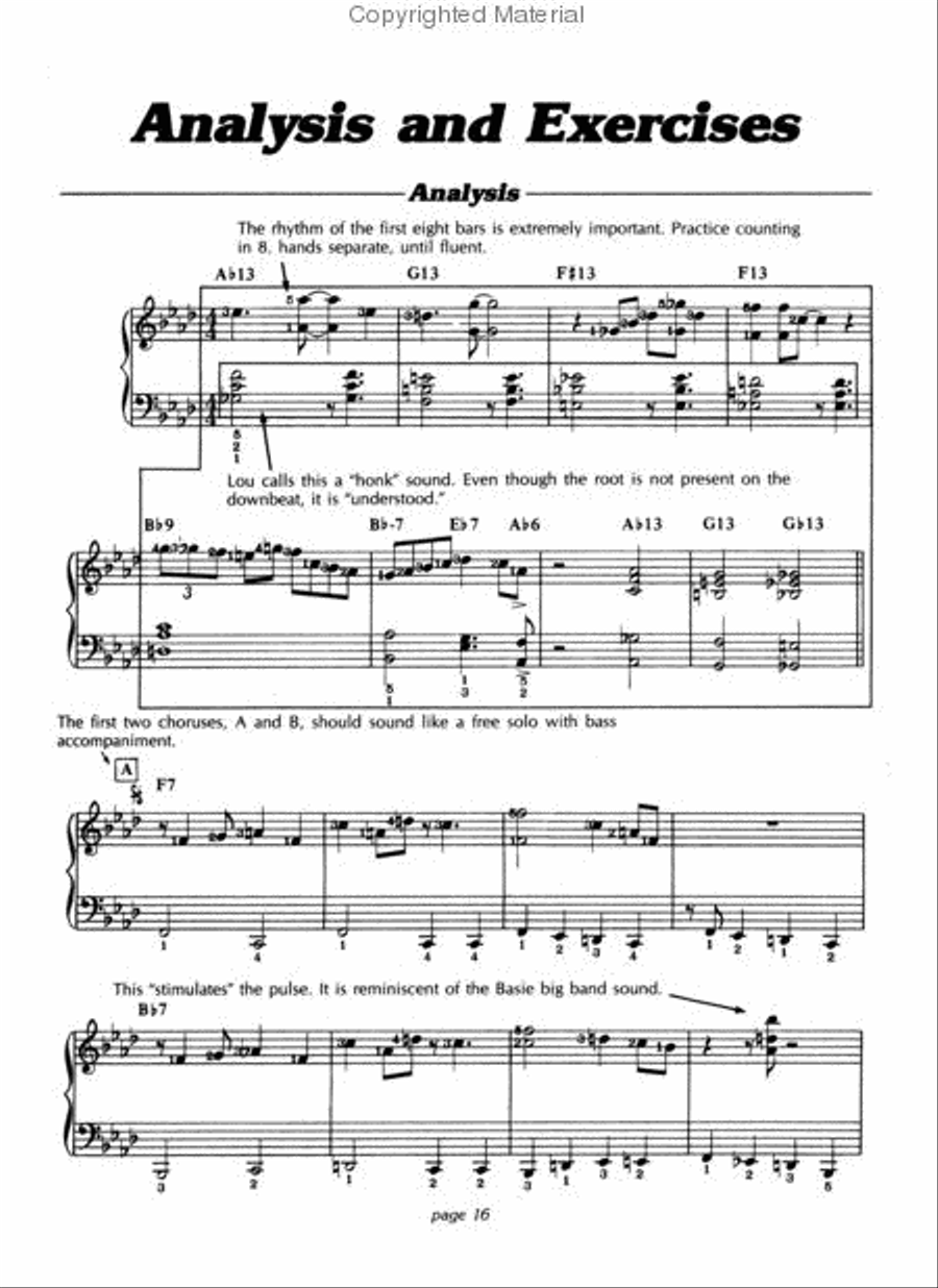 Lou Stein Plays Sweet Georgia Brown Piano Solo scores gallery preview page 3