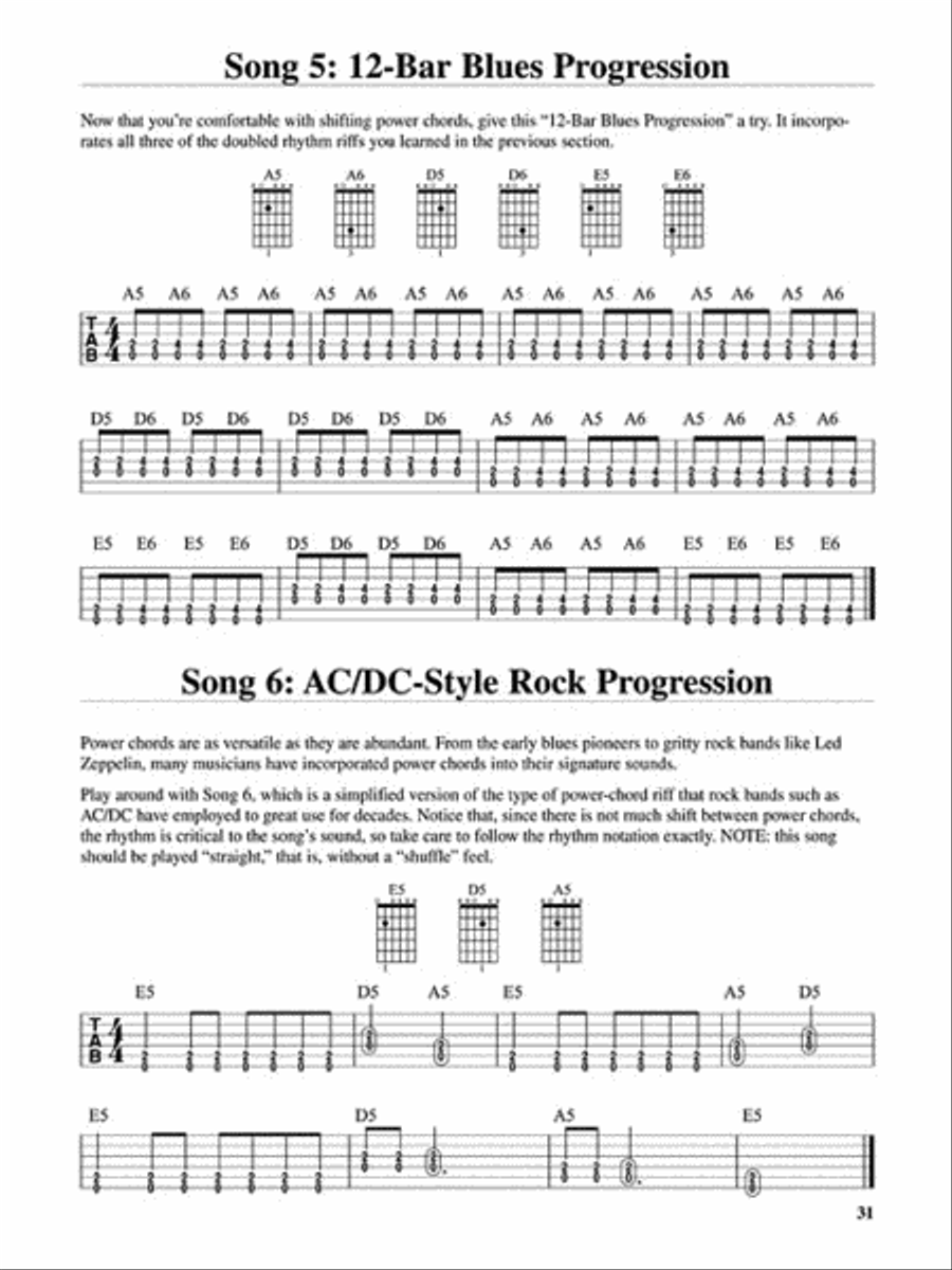 Teach Yourself to Play Guitar Guitar Tablature scores gallery preview page 7