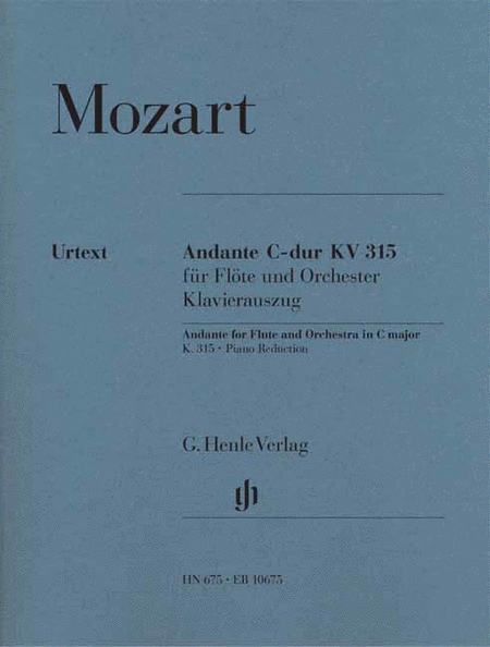 Mozart, Wolfgang Amadeus: Andante for Flute and Orchestra C major KV 315
