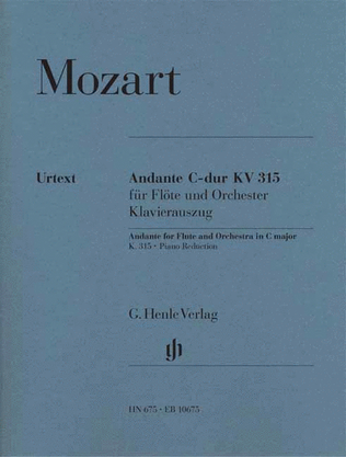 Book cover for Andante for Flute and Orchestra C Major, K. 315