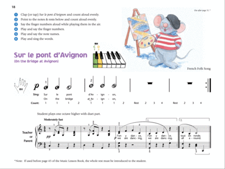 Music for Little Mozarts Recital Book, Book 1 Piano Method scores gallery preview page 10