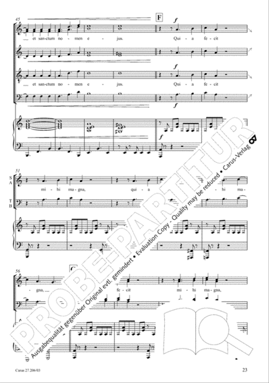 Magnificat 4-Part scores gallery preview page 24
