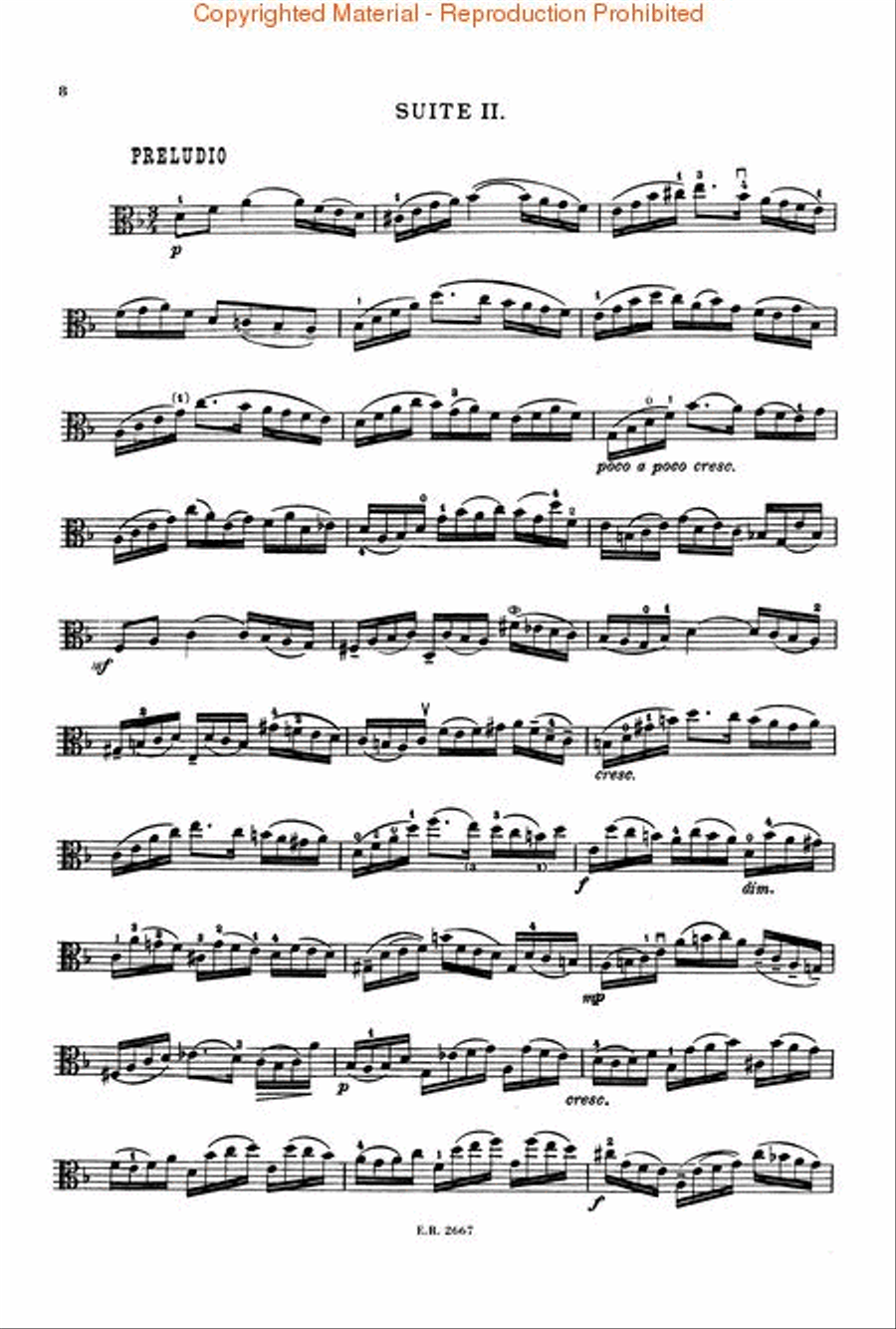 6 Suites 6 Suites Viola Solo scores gallery preview page 3