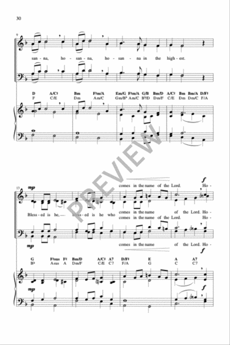 Sing Praise and Thanksgiving Mass-Full Score (revised) 4-Part scores gallery preview page 11