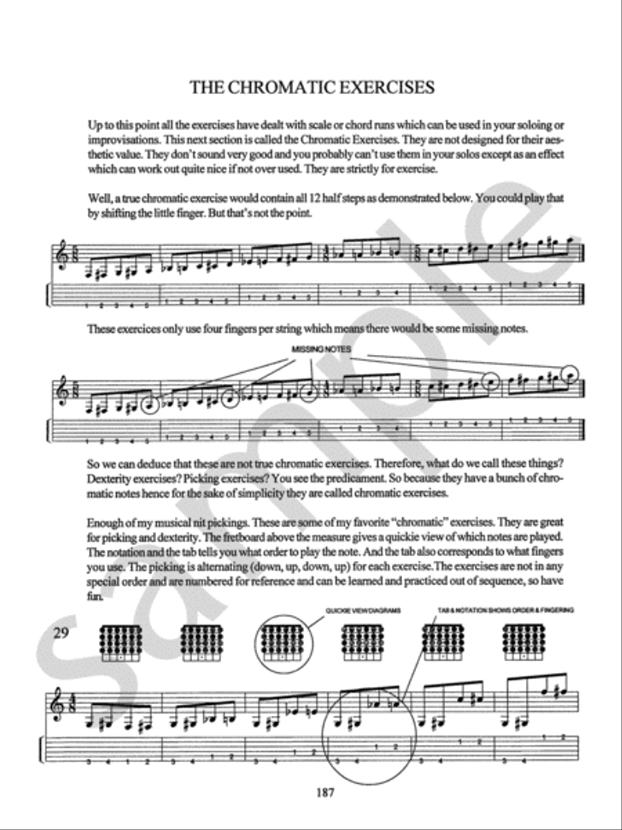 The Guitar Grimoire: The Exercise Book Guitar Tablature scores gallery preview page 21