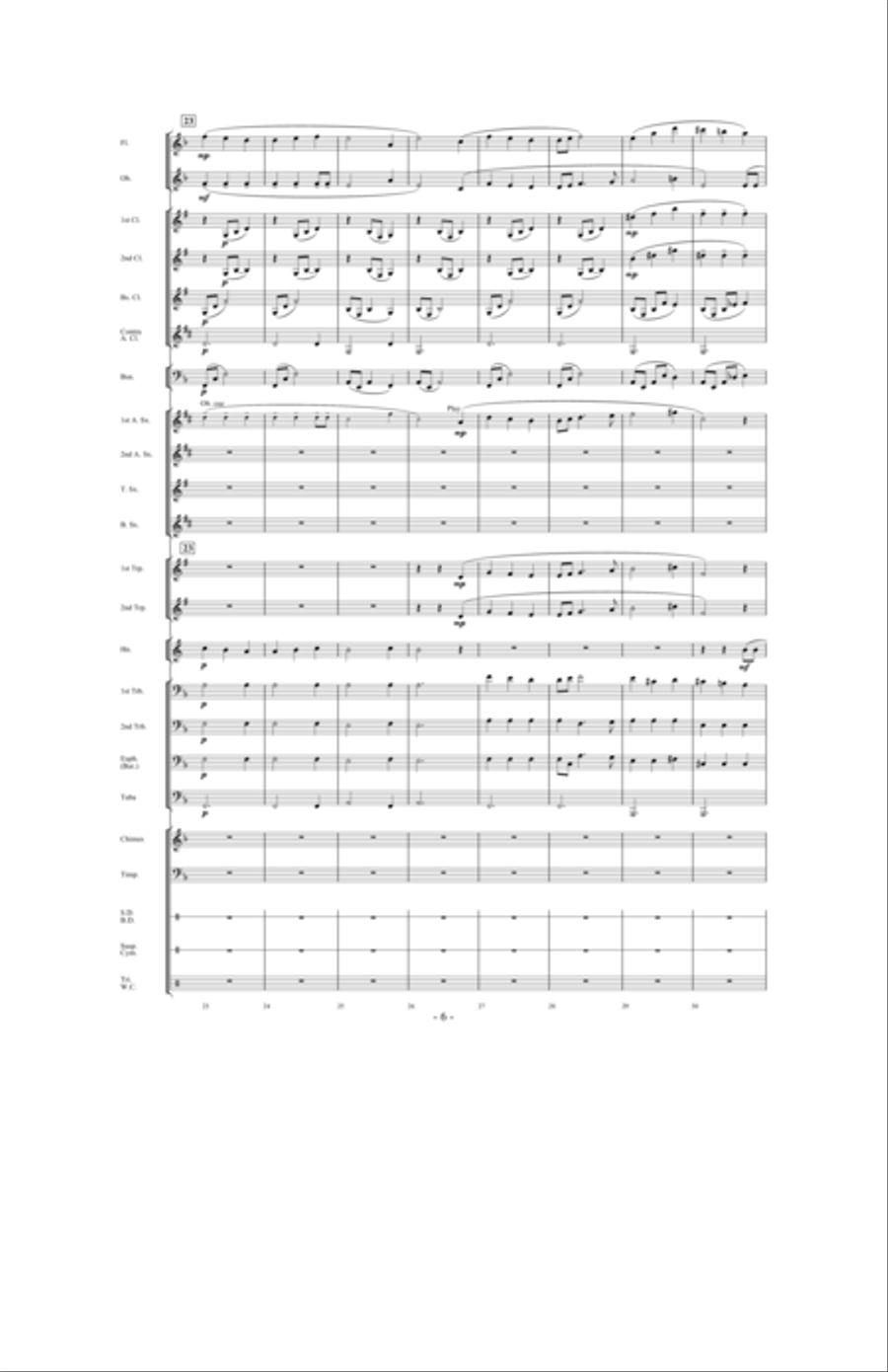 Silent Noon Silent Noon Concert Band scores gallery preview page 5
