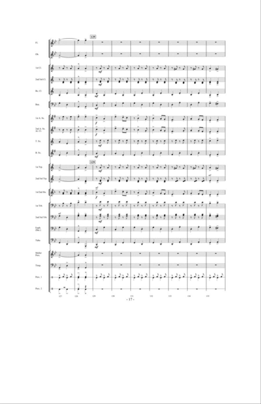 Gypsy Caravan Concert Band scores gallery preview page 16