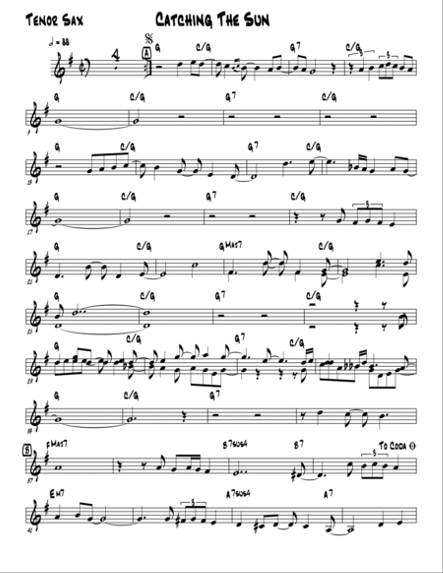 Catching The Sun Catching The Sun Jazz Ensemble scores gallery preview page 3