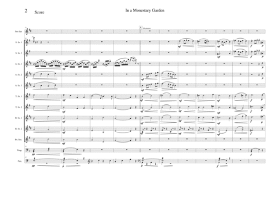 In a Monestary Garden In a Monestary Garden Woodwind Ensemble scores gallery preview page 2