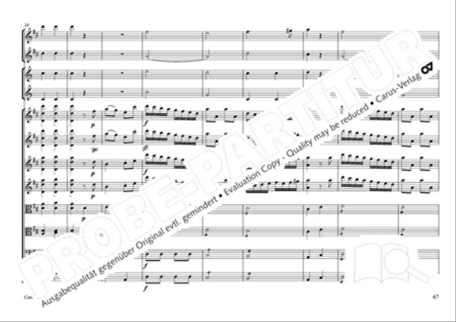 Concertone in D major Horn scores gallery preview page 68