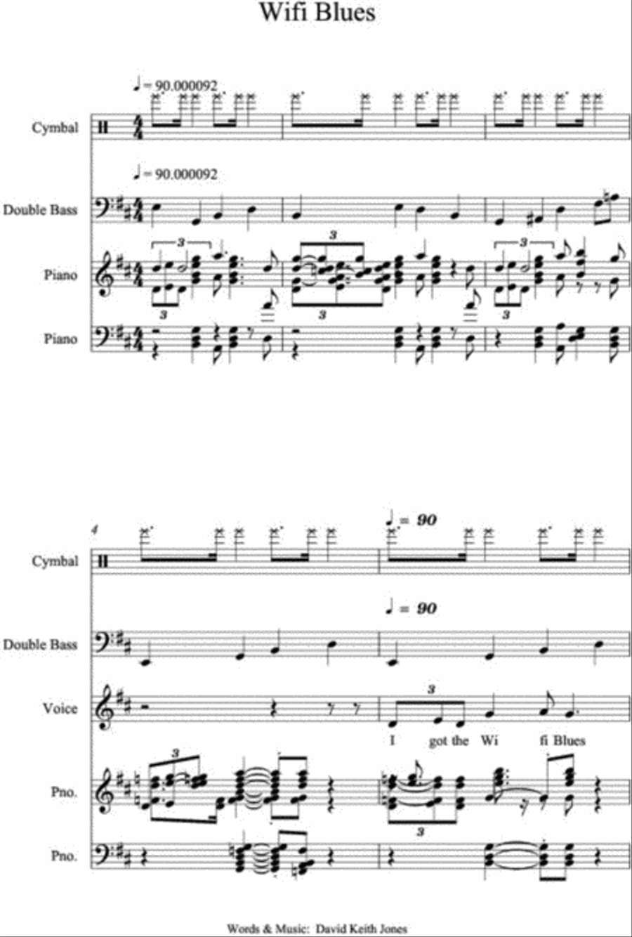 Wifi Blues Wifi Blues Jazz Ensemble scores gallery preview page 1