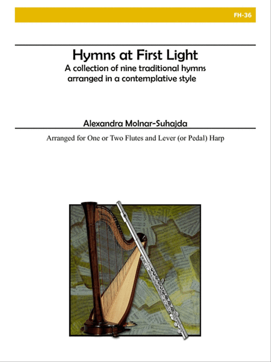 Hymns at First Light for Flute(s) and Harp Flute scores gallery preview page 1