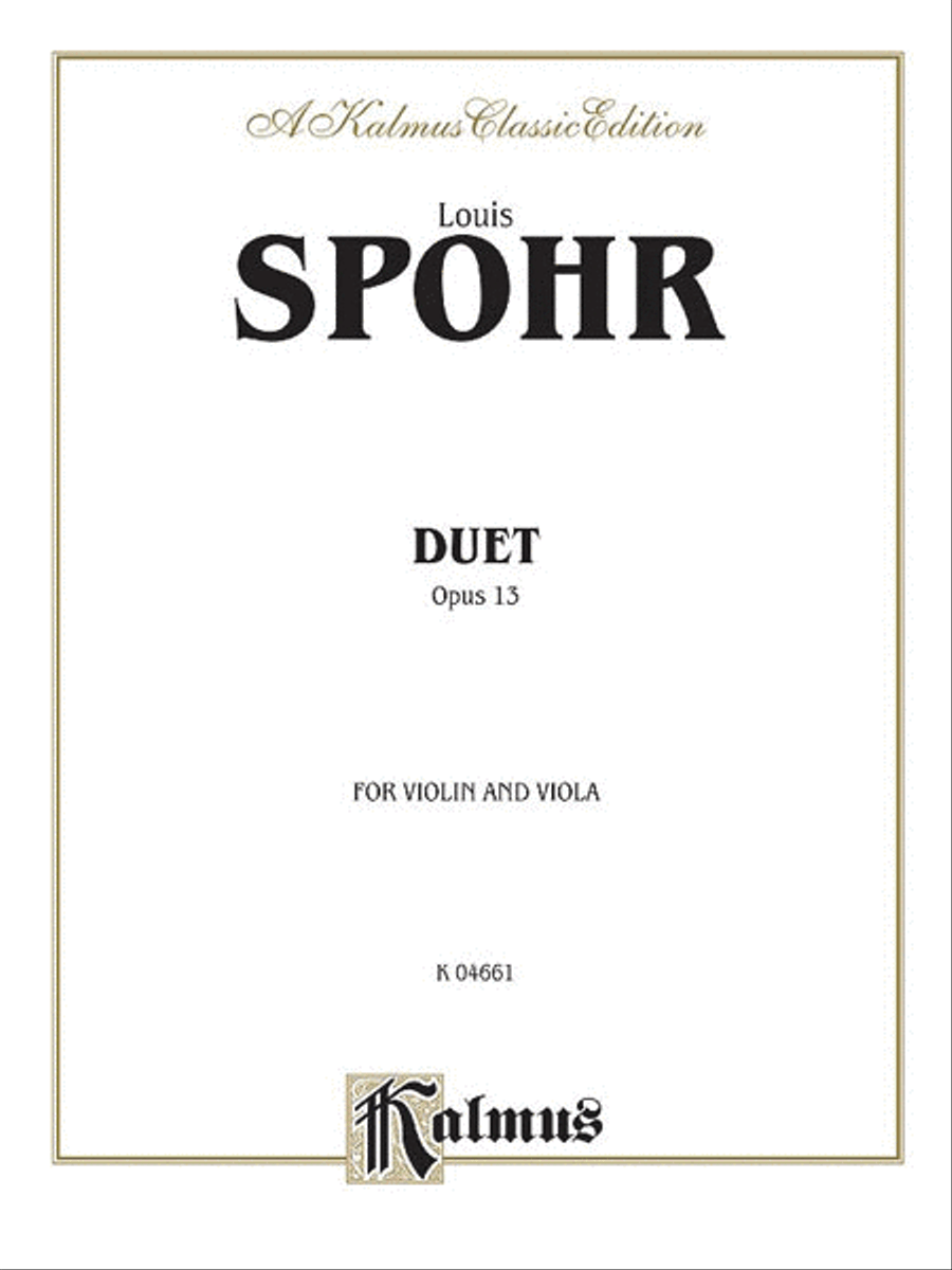 Duet, Op. 13 Duet, Op. 13 String Duet scores gallery preview page 1