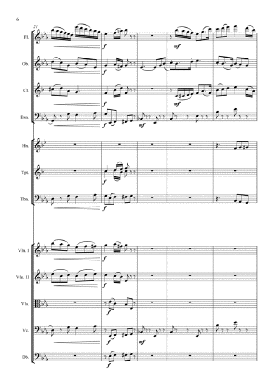 Meadow Waltz - N. Cossins (Original Orchestral Composition) Chamber Orchestra scores gallery preview page 6