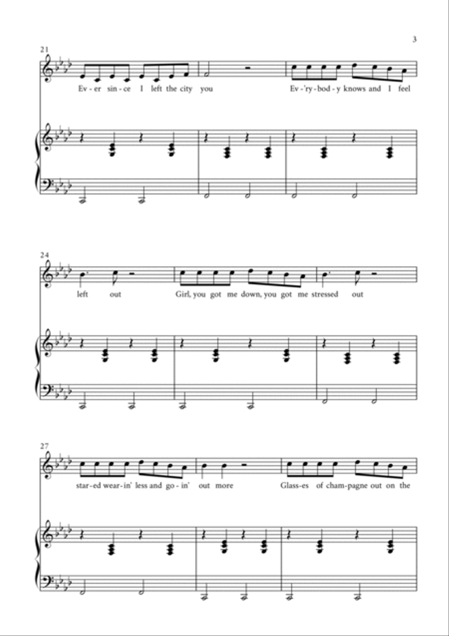 Hotline Bling Voice scores gallery preview page 3