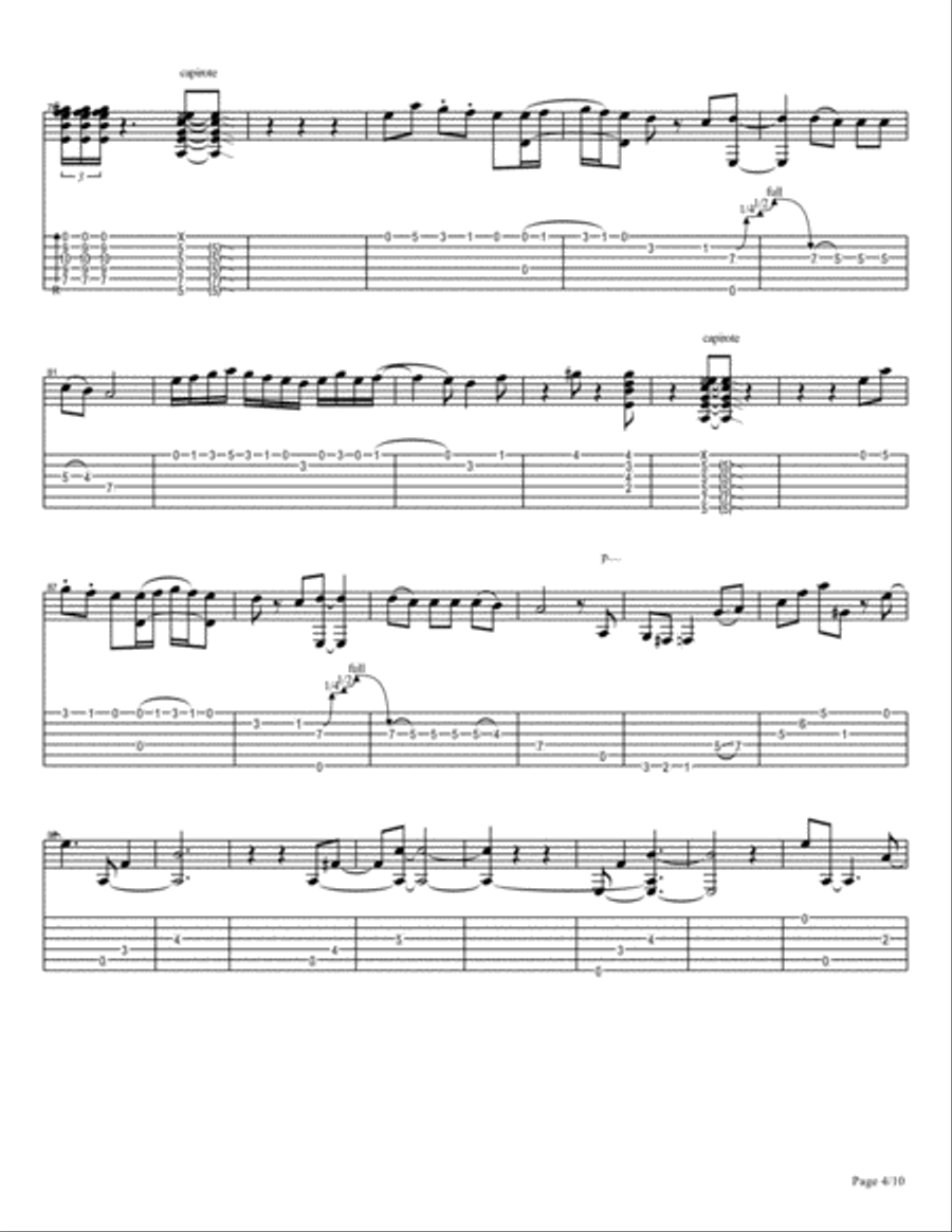 Jean Philippe Bruttmann - Macadam Paseo - 7 - Esperanza Electric Guitar scores gallery preview page 4