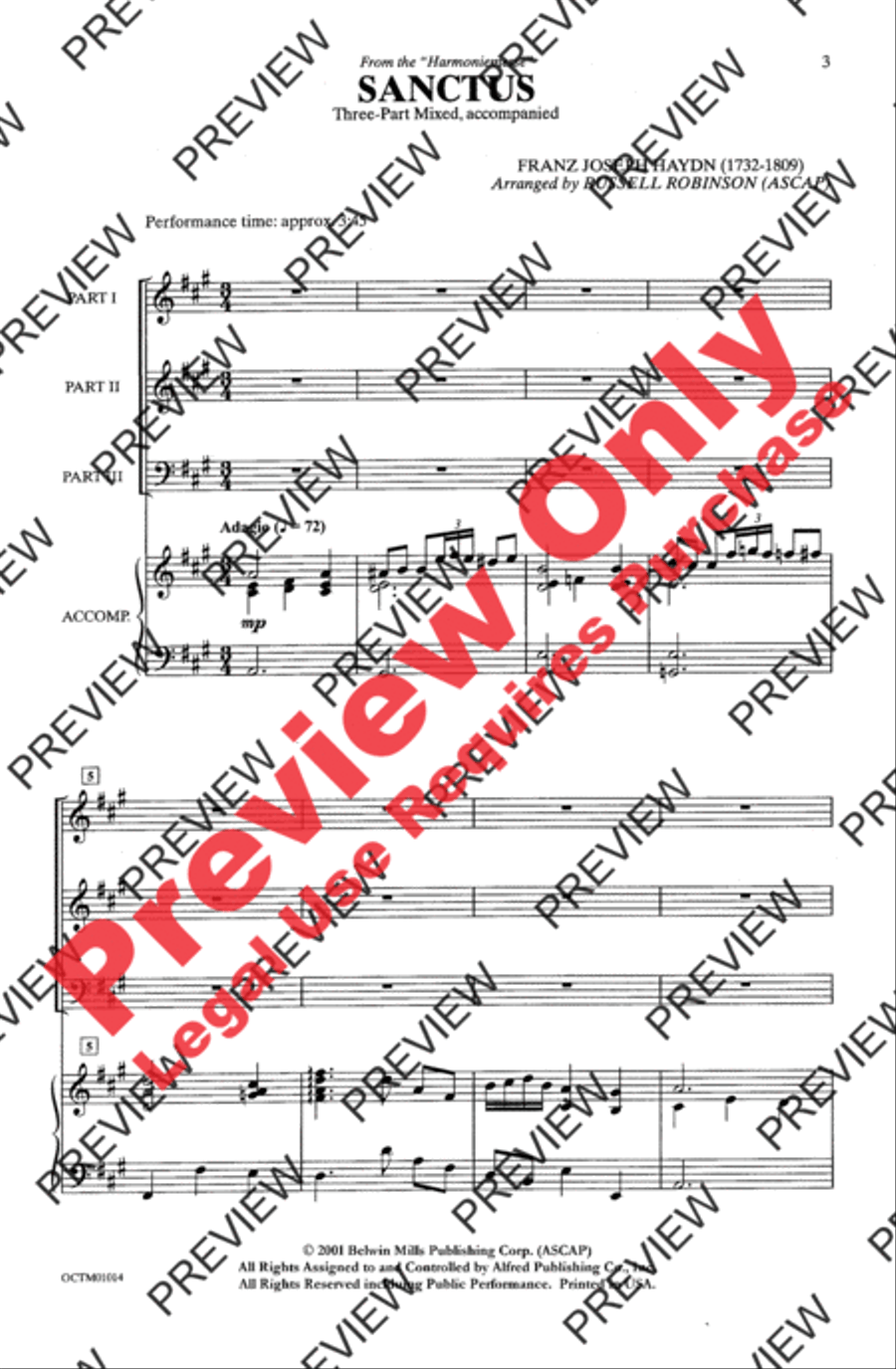 Sanctus Sanctus 2-Part scores gallery preview page 3