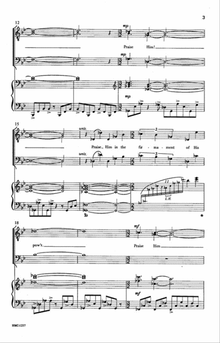 Praise Him TTBB scores gallery preview page 3