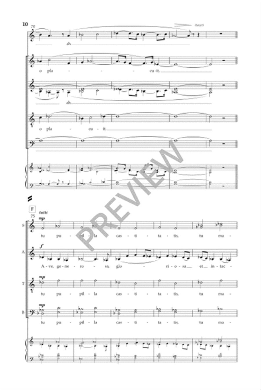 Ave Generosa (SATB) Divisi scores gallery preview page 11