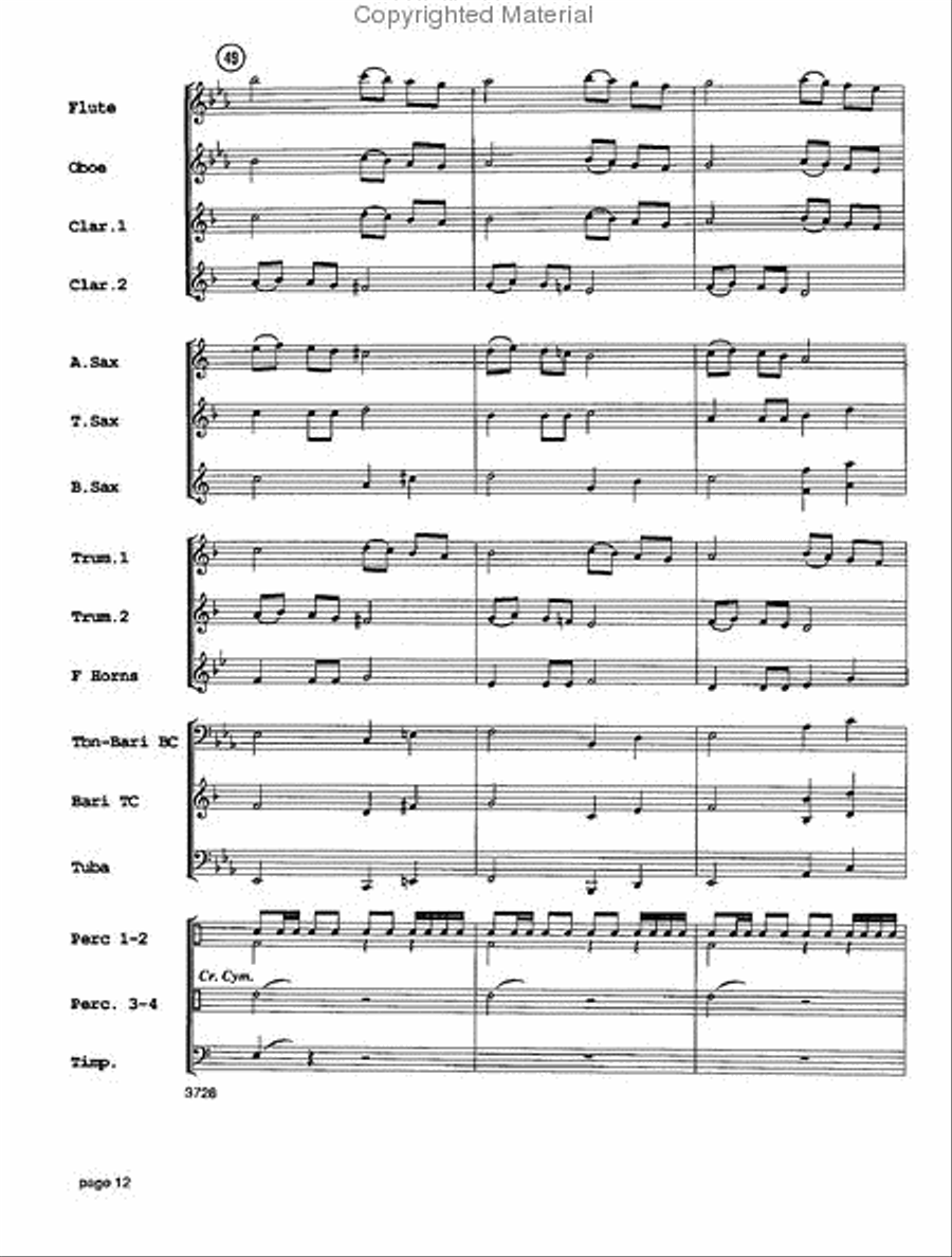 Sounds of the Season Concert Band scores gallery preview page 13