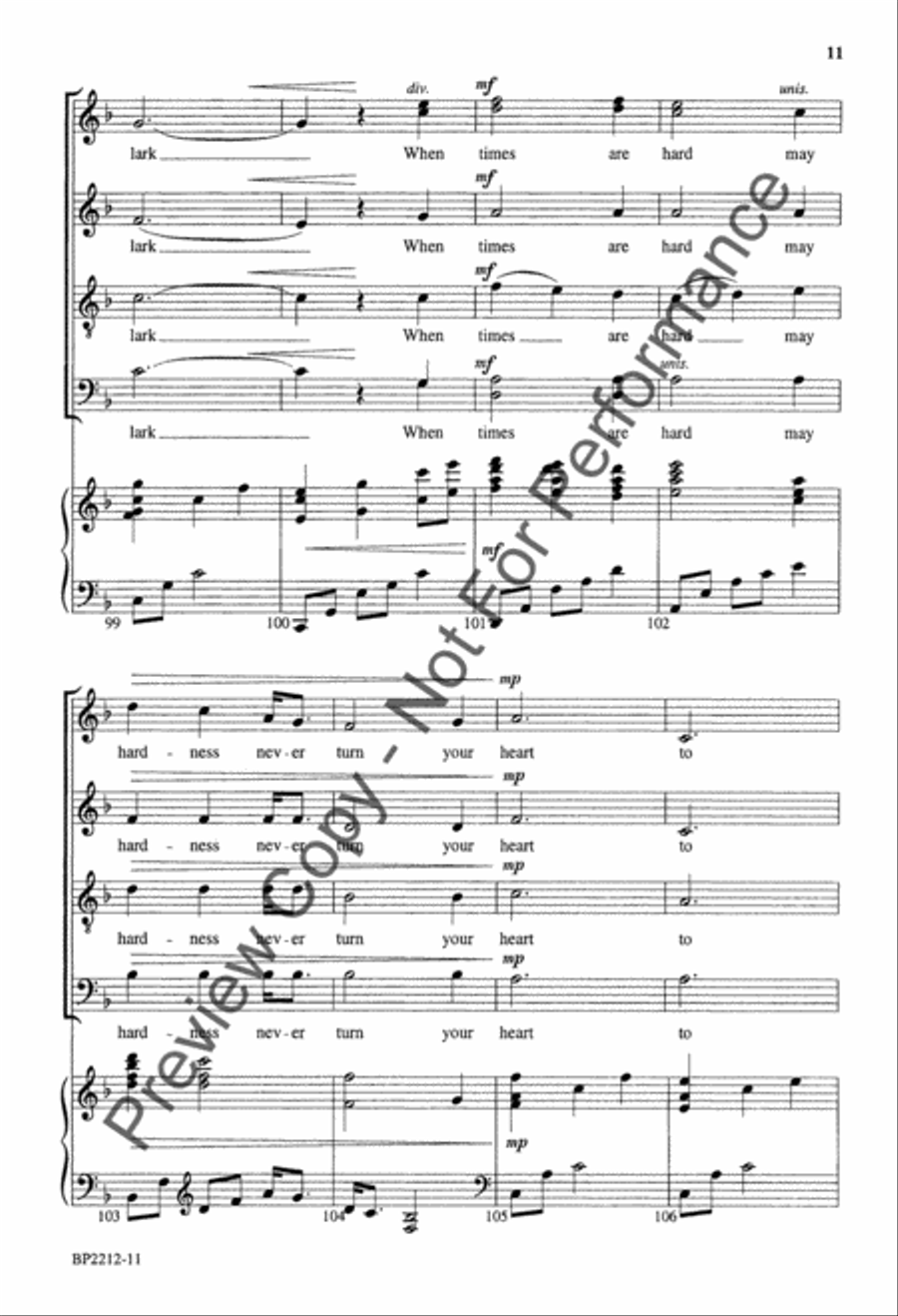You Do Not Walk Alone 4-Part scores gallery preview page 11