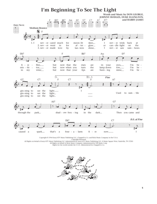 I'm Beginning To See The Light (from The Daily Ukulele) (arr. Liz and Jim Beloff)