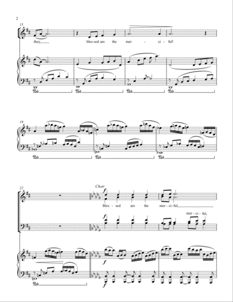 Blessed are the merciful 4-Part scores gallery preview page 2