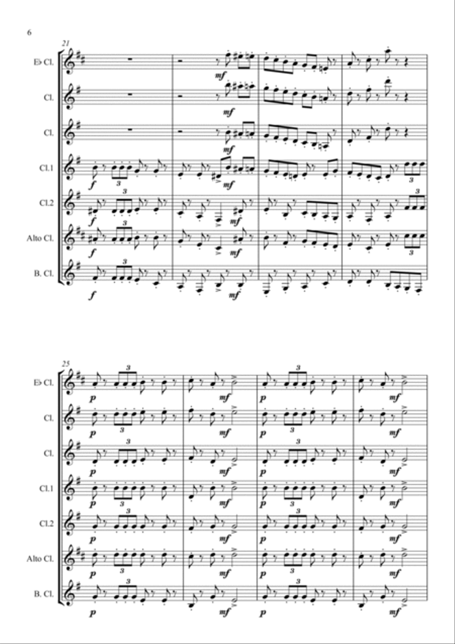 The Nutcracker - March Woodwind Ensemble scores gallery preview page 6