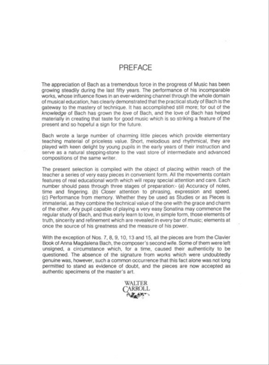 First Lessons in Bach Book 1 Piano Solo scores gallery preview page 2