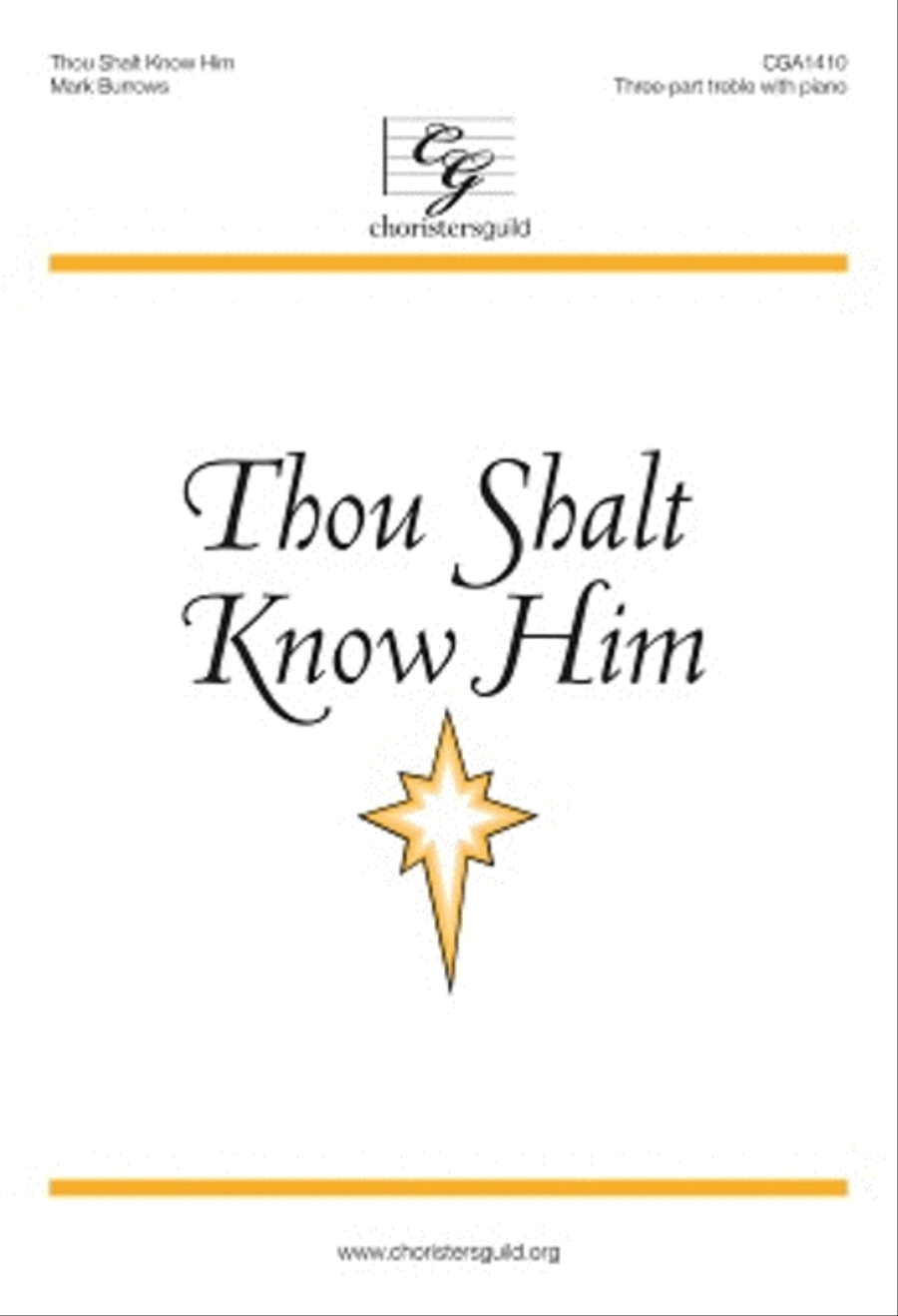 Thou Shalt Know Him Thou Shalt Know Him 4-Part scores gallery preview page 1