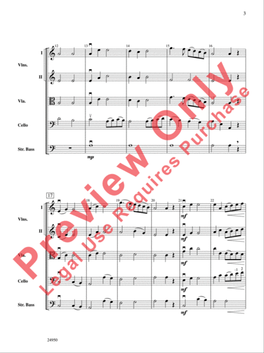 All the Pretty Little Horses String Orchestra scores gallery preview page 4