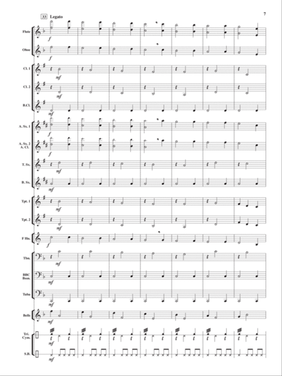 Snow Angels Concert Band scores gallery preview page 6
