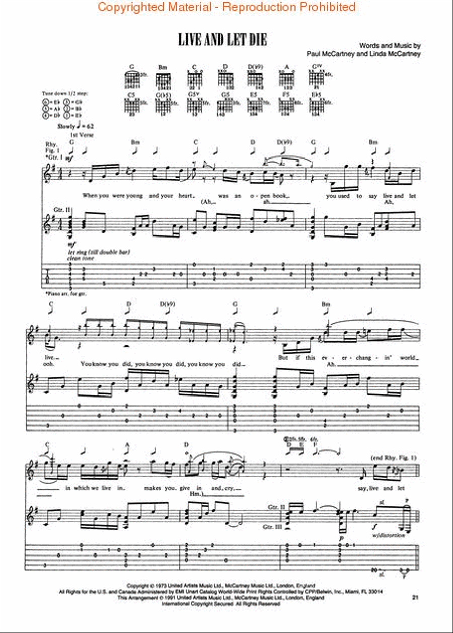 Use Your Illusion I Electric Guitar scores gallery preview page 4