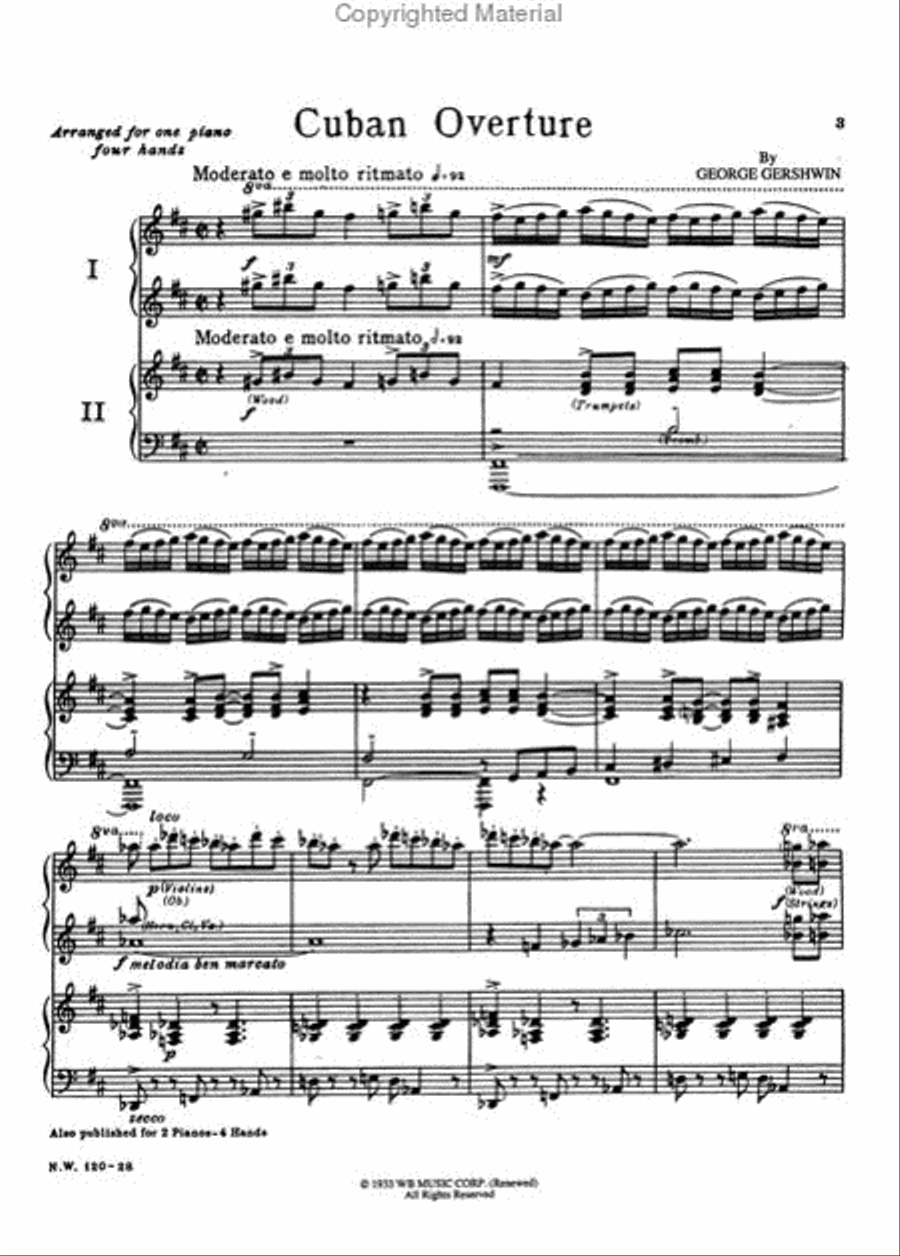 Cuban Overture Small Ensemble scores gallery preview page 2