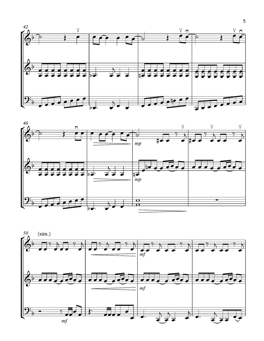 The Man Who Sold The World String Trio scores gallery preview page 5