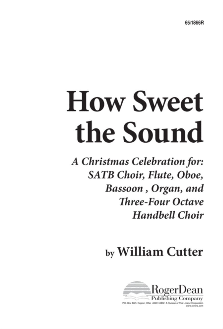 How Sweet the Sound How Sweet the Sound 4-Part scores gallery preview page 1