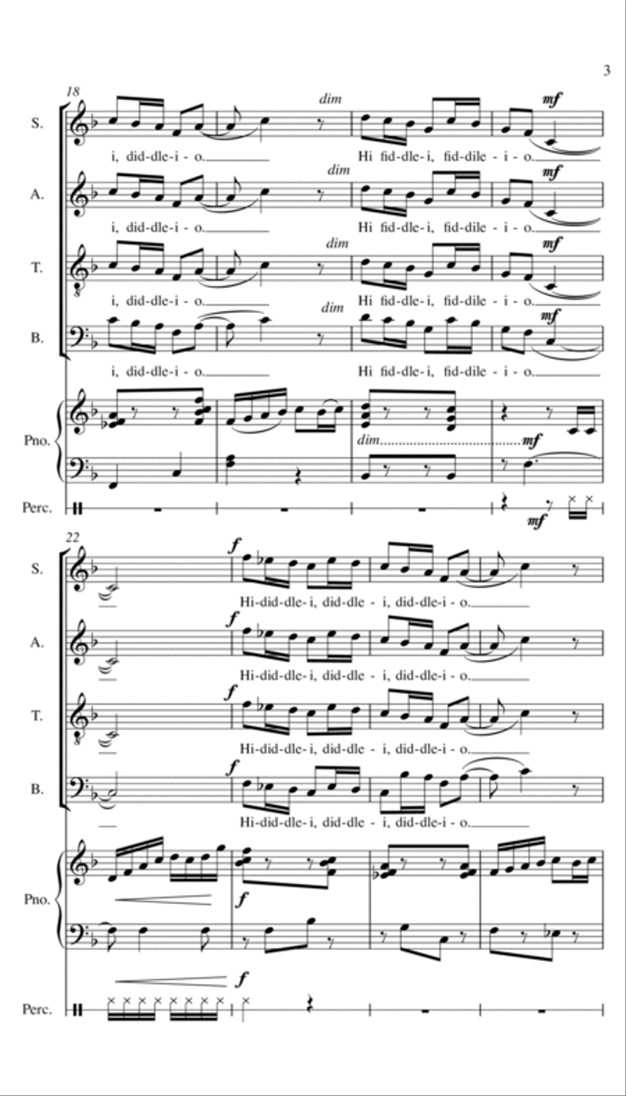 Follow Me Dearie Choir scores gallery preview page 3