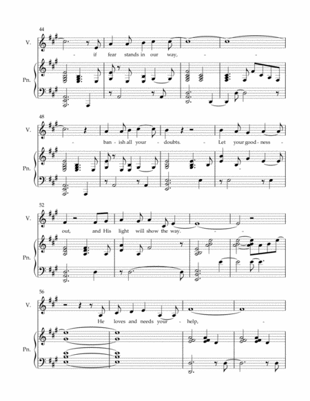 The One Piano Vocal Sheet