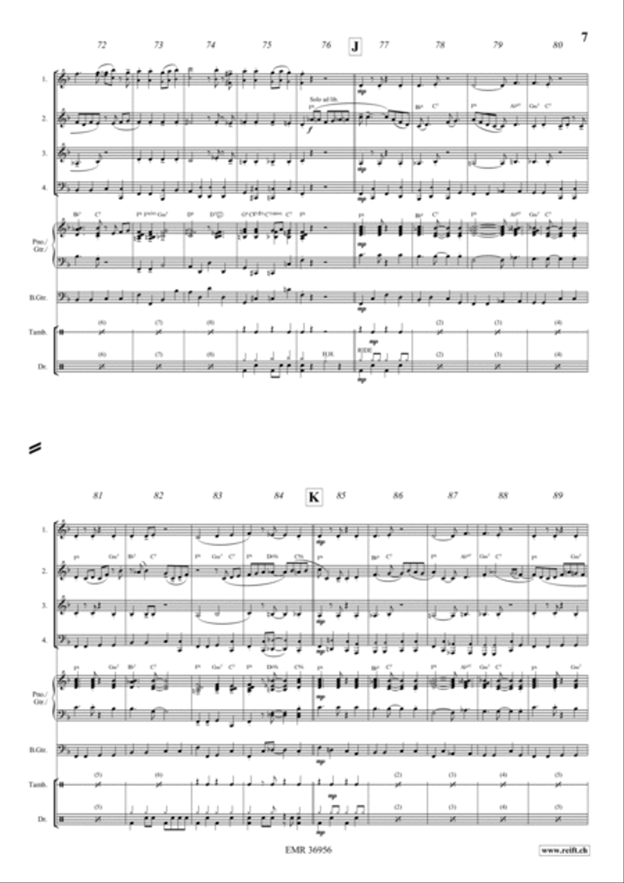 I Got Rhythm Woodwind Quartet scores gallery preview page 6