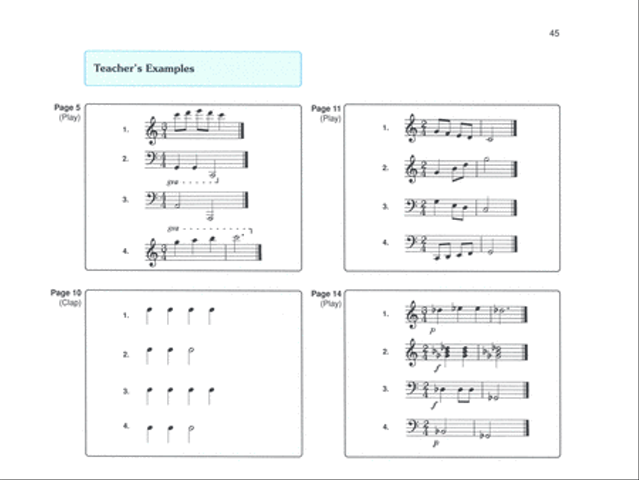 Alfred's Basic Piano Prep Course Activity & Ear Training, Book A Piano Method scores gallery preview page 4
