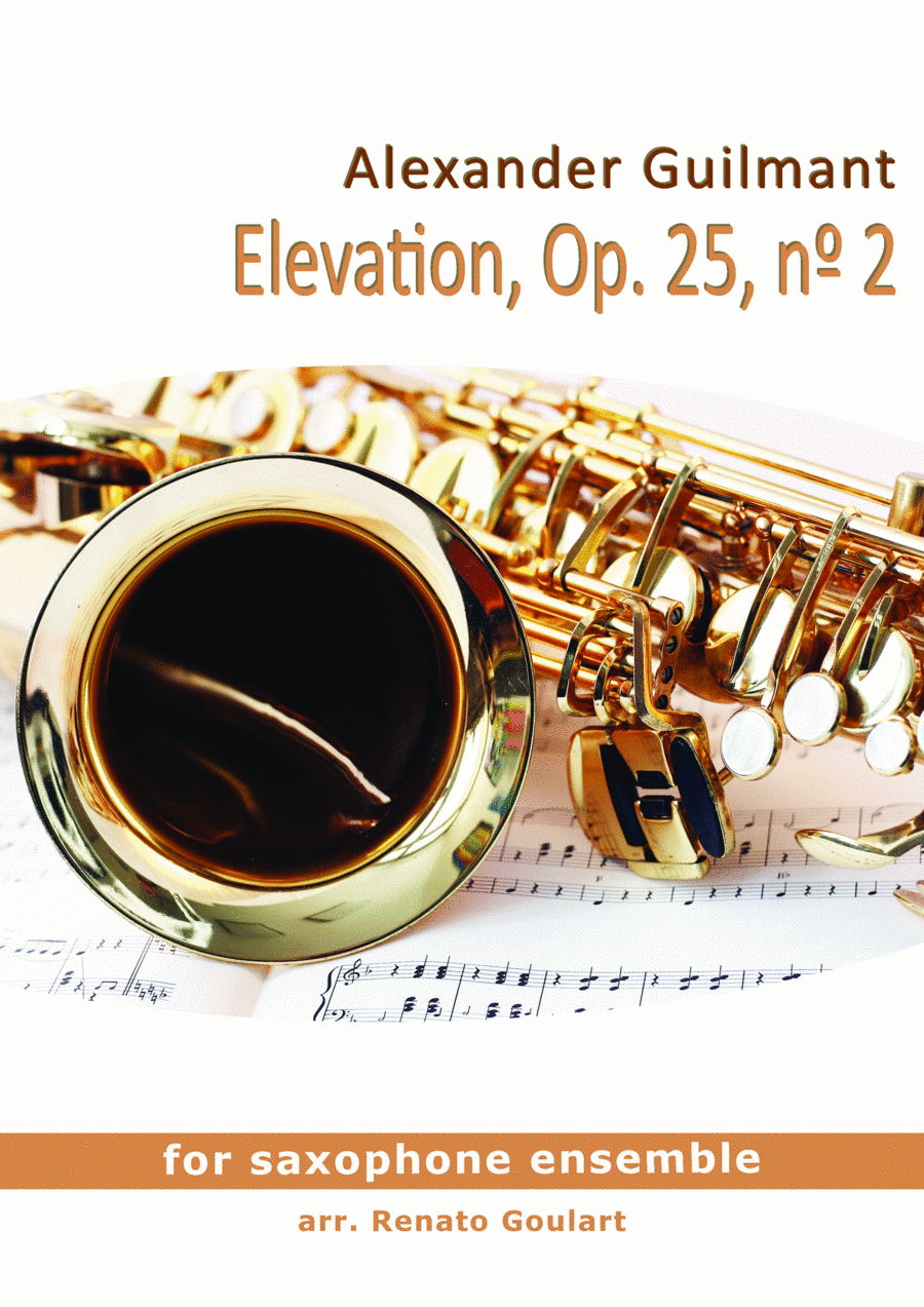 Elevation, Op. 25, nº 2 - For Saxophone Ensemble Woodwind Ensemble scores gallery preview page 1