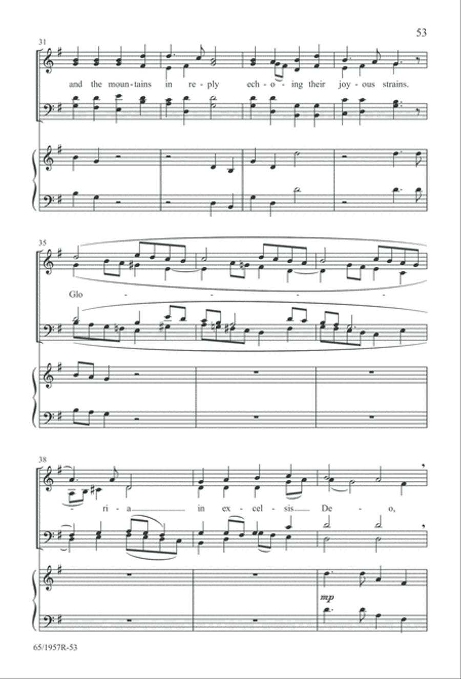 Festival of Lessons and Carols 4-Part scores gallery preview page 54