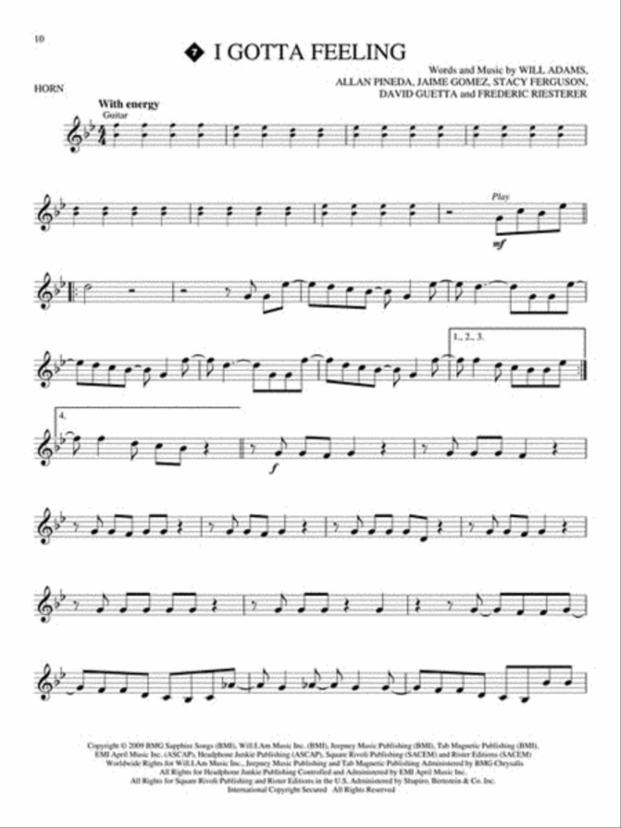 Popular Hits Horn scores gallery preview page 3