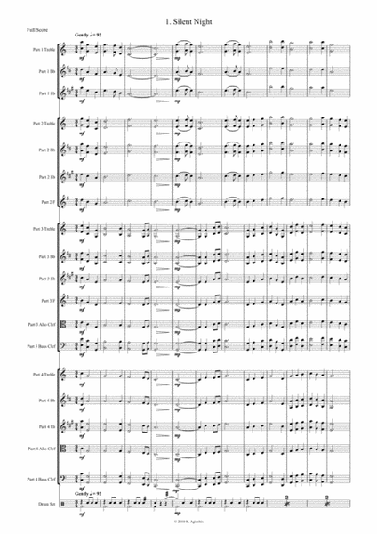 Carols for Four (or more) - 15 Carols with Flexible Instrumentation - Full Score - Score Only image number null