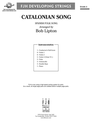 Catalonian Song: Score