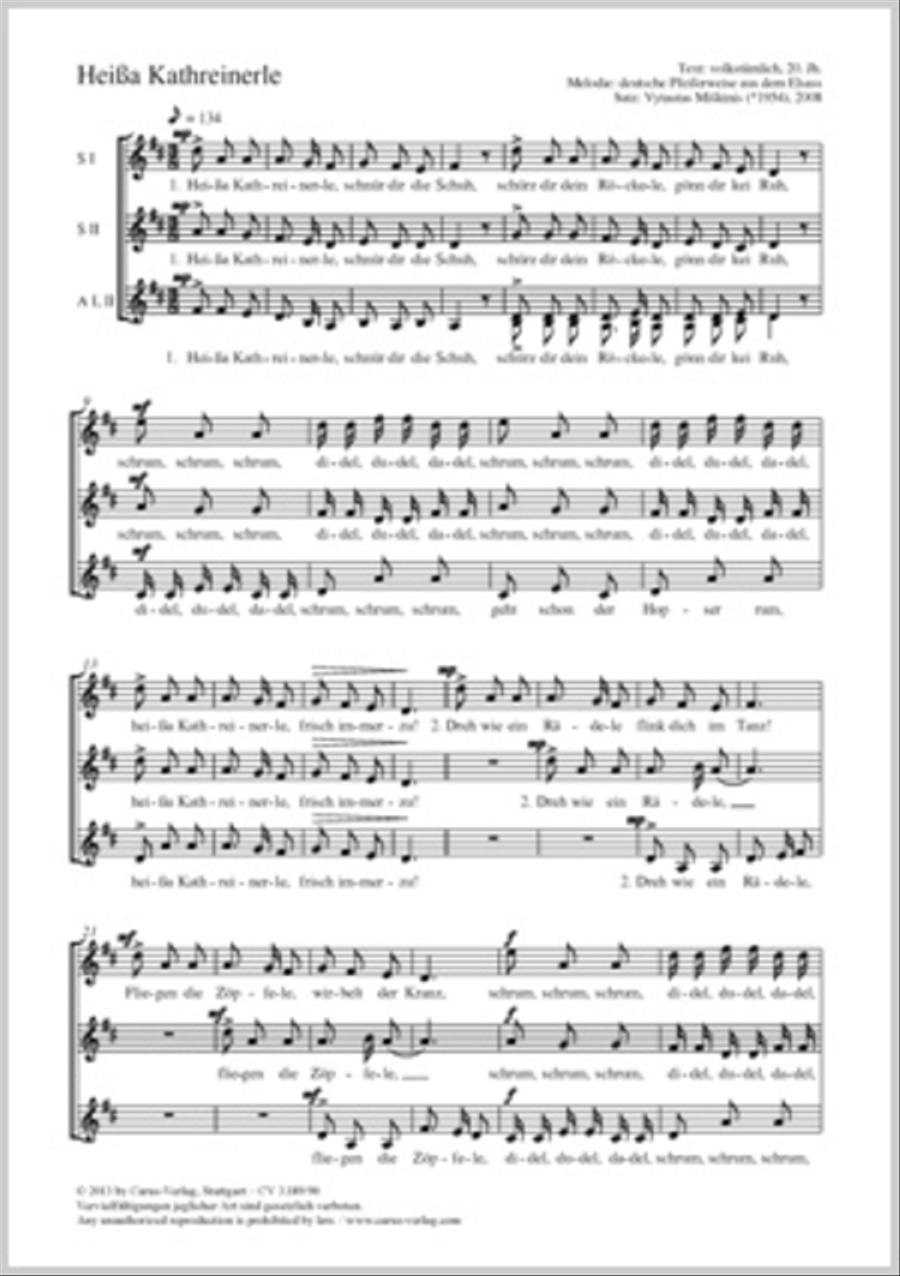 Heissa Kathreinerle SSAA scores gallery preview page 1