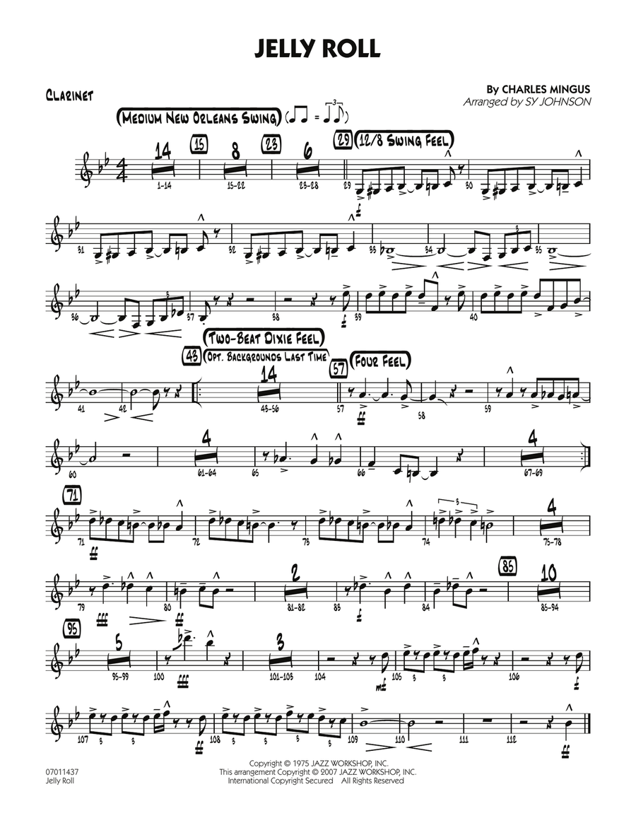 Jelly Roll - Clarinet
