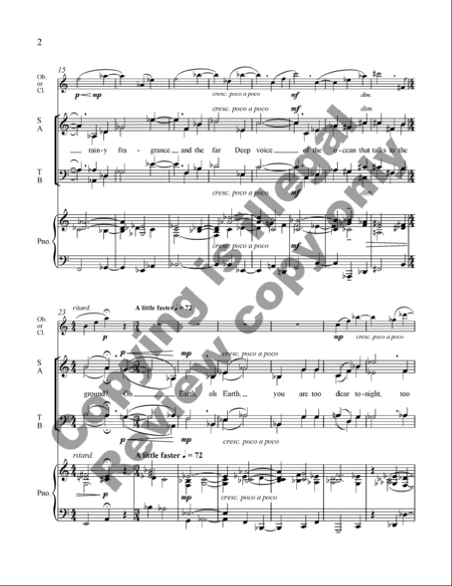 June Night (Choral Score) image number null