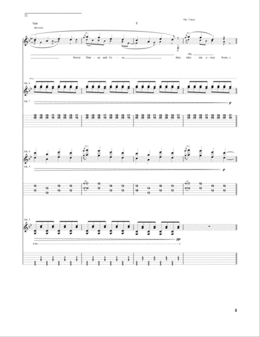 Radio Video by System of a Down Electric Guitar Digital Sheet