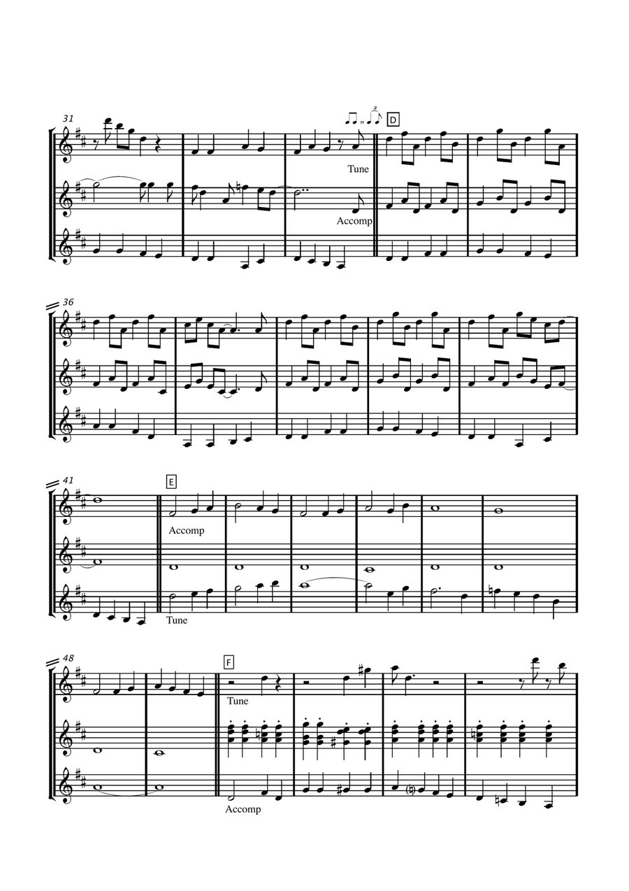 A Swingin' Safari Guitar Ensemble scores gallery preview page 6